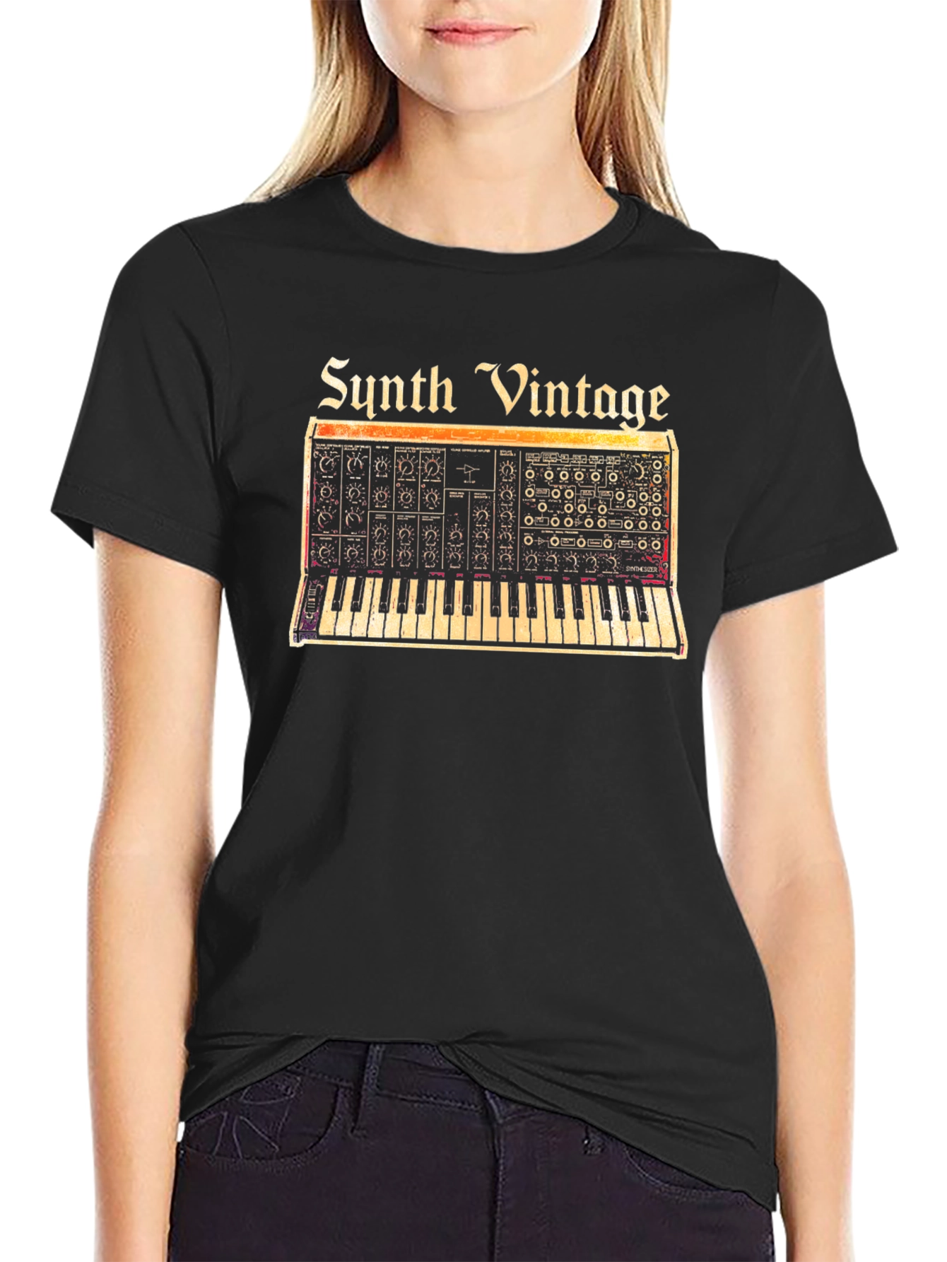 Vintage Synth T-Shirt - Music Producer Tee