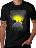 Mountain Bear and Wolf Graphic Tee
