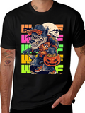 Halloween Wolf T-Shirt - Fun Graphic Tee
