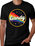 Retro Gandy Rainbow Graphic T-Shirt