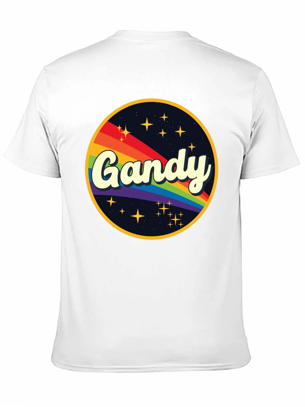 Retro Gandy Rainbow Graphic T-Shirt