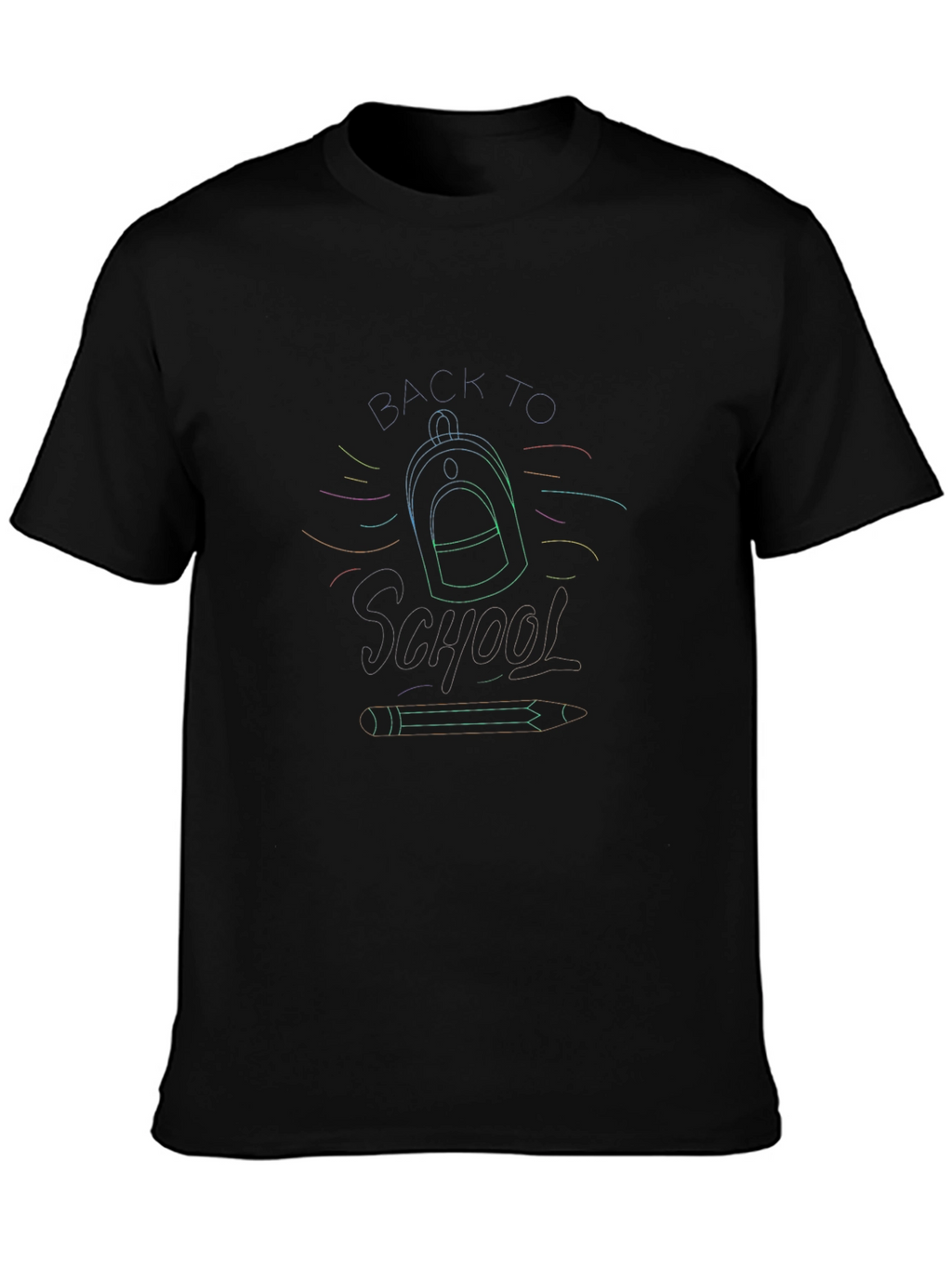Back to School Graphic Black T-Shirt