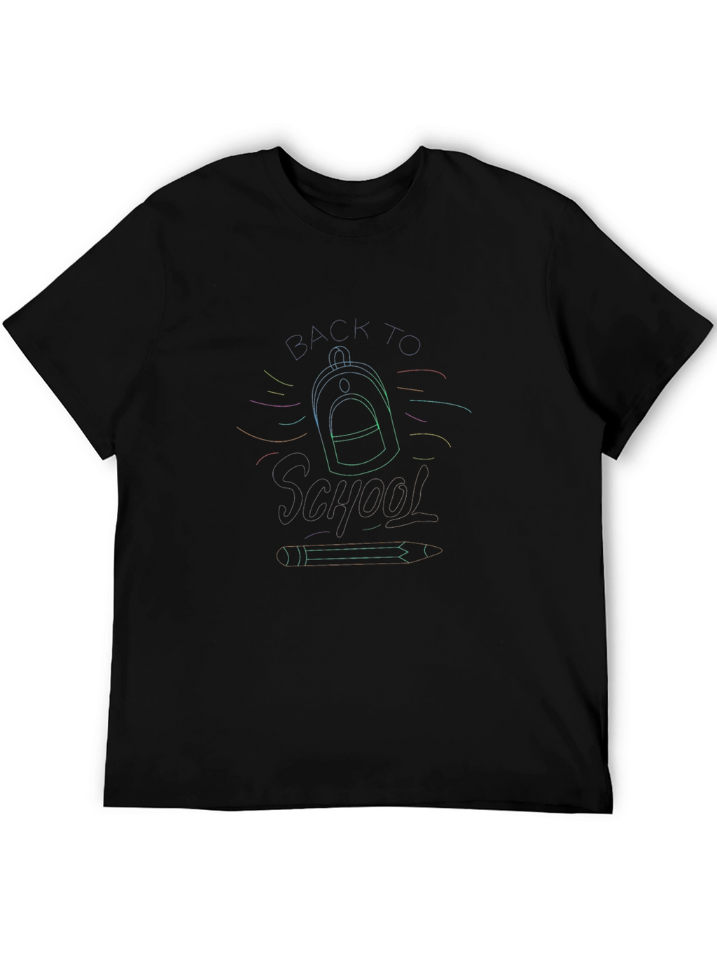 Back to School Graphic Black T-Shirt