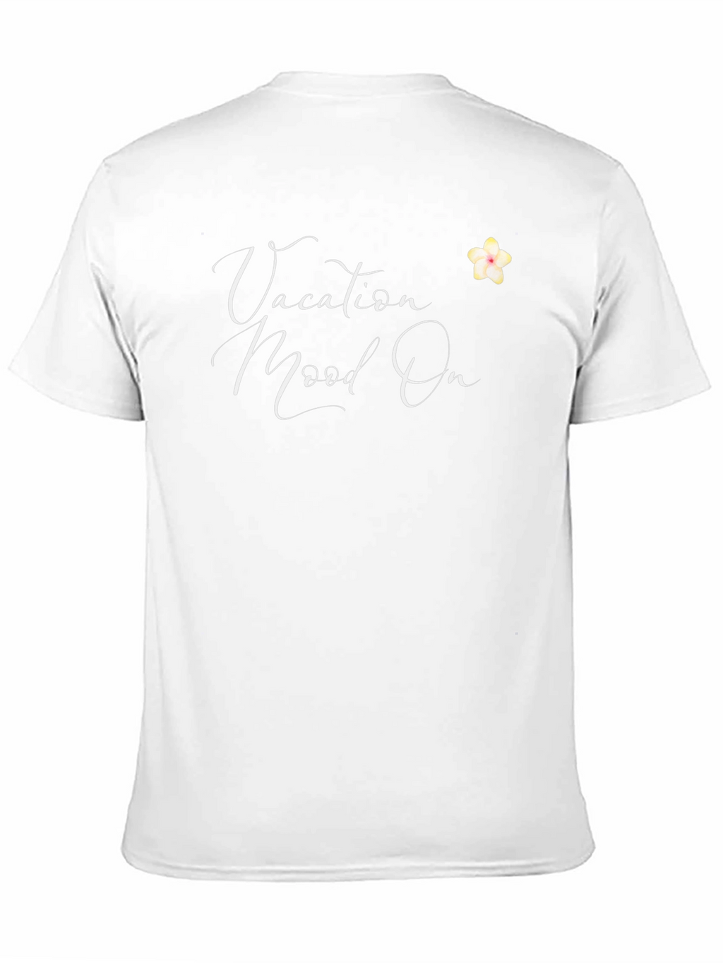 Vacation Mood On T-Shirt - Casual Black Tee
