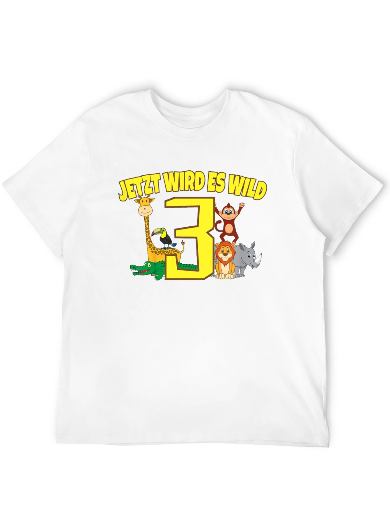3rd Birthday Safari T-Shirt - Jetzt Wird Es Wild!
