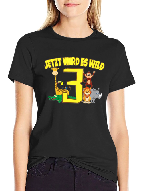 3rd Birthday Safari T-Shirt - Jetzt Wird Es Wild!