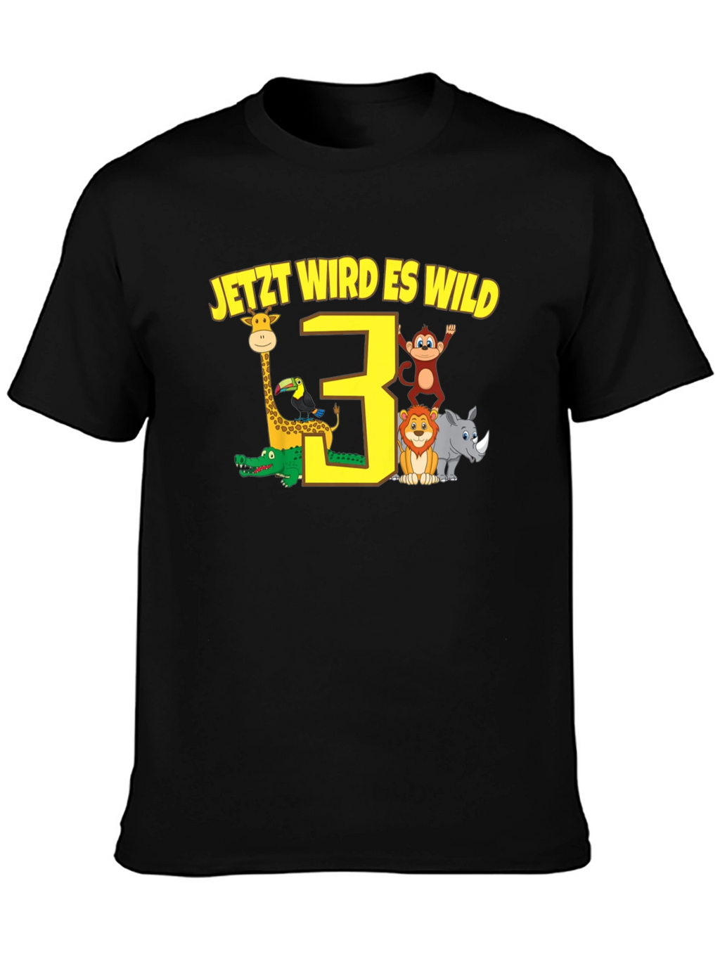 3rd Birthday Safari T-Shirt - Jetzt Wird Es Wild!