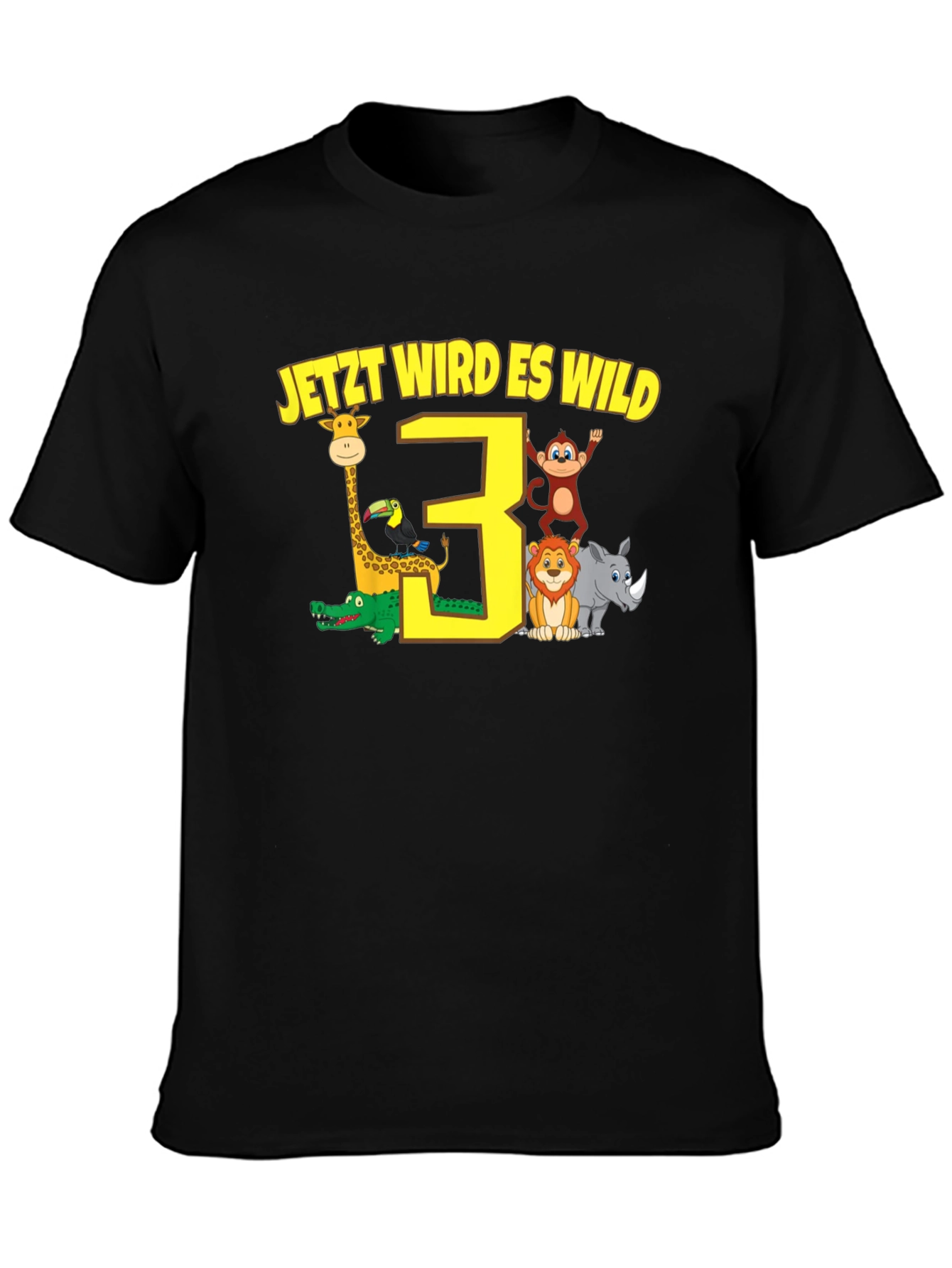 3rd Birthday Safari T-Shirt - Jetzt Wird Es Wild!