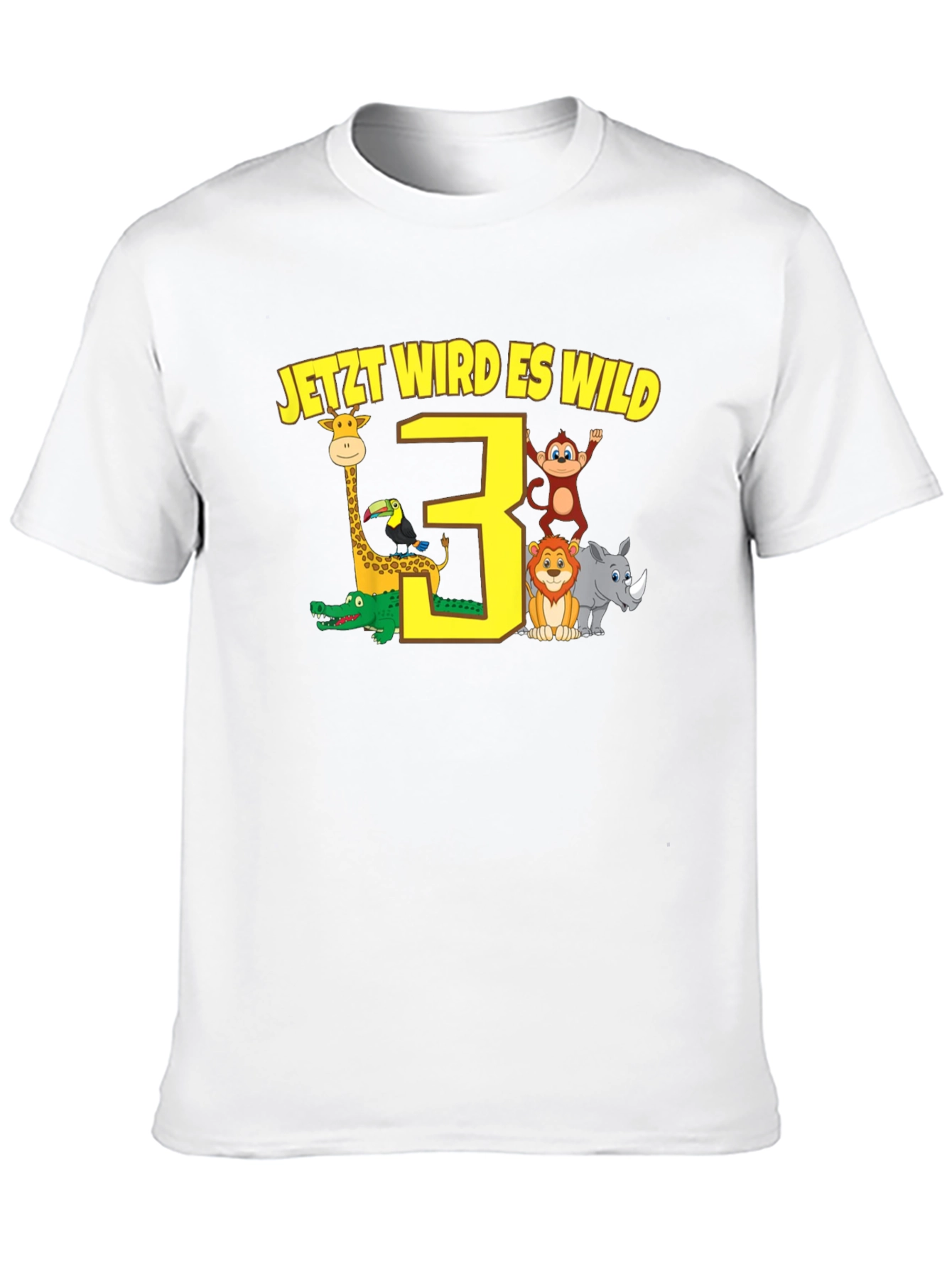 3rd Birthday Safari T-Shirt - Jetzt Wird Es Wild!