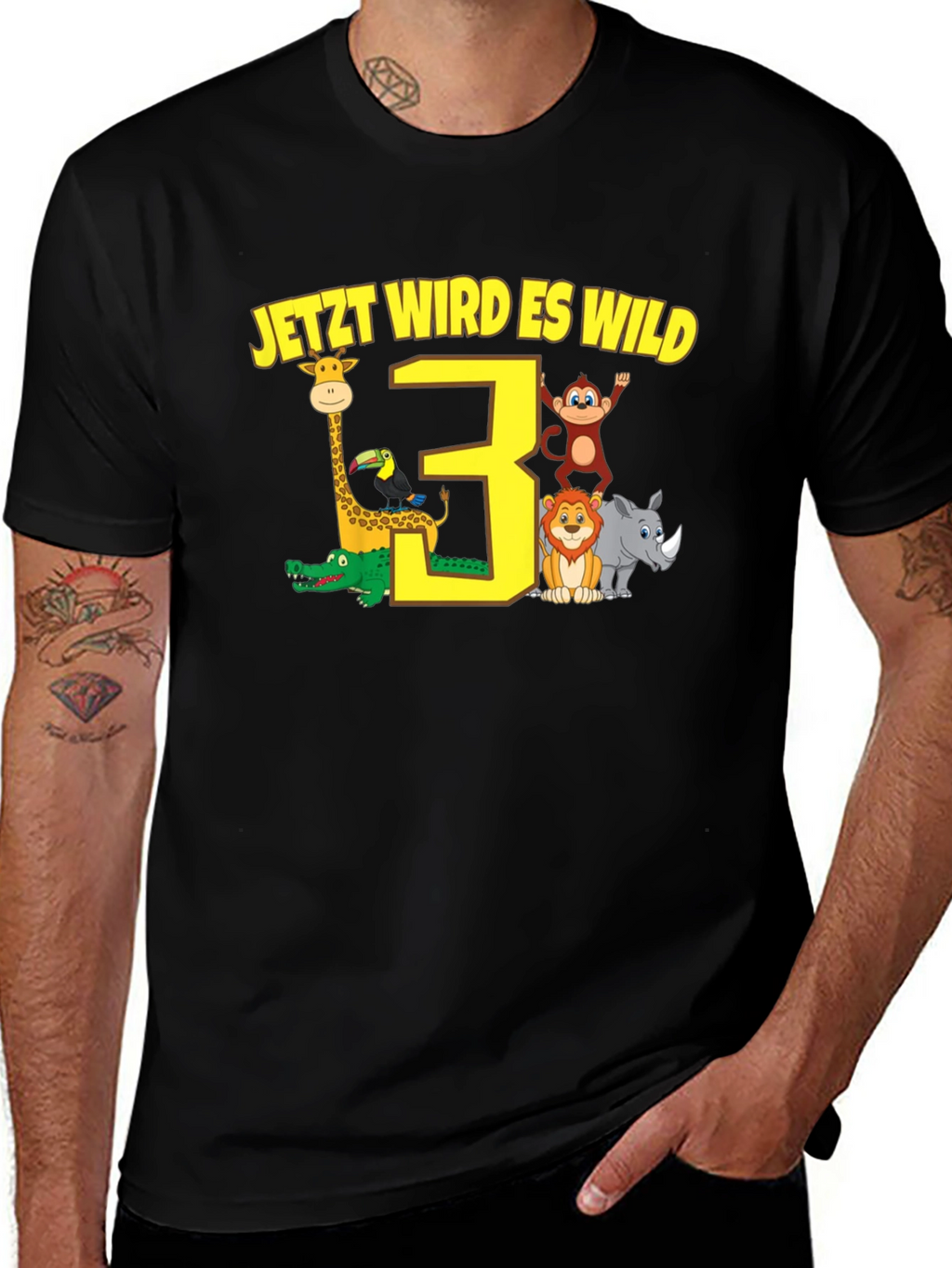3rd Birthday Safari T-Shirt - Jetzt Wird Es Wild!