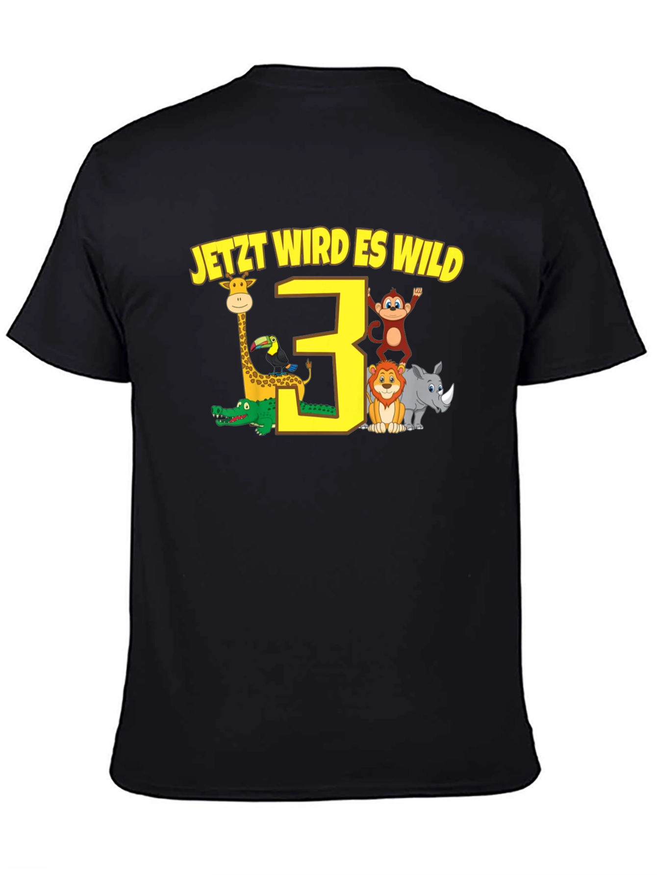 3rd Birthday Safari T-Shirt - Jetzt Wird Es Wild!