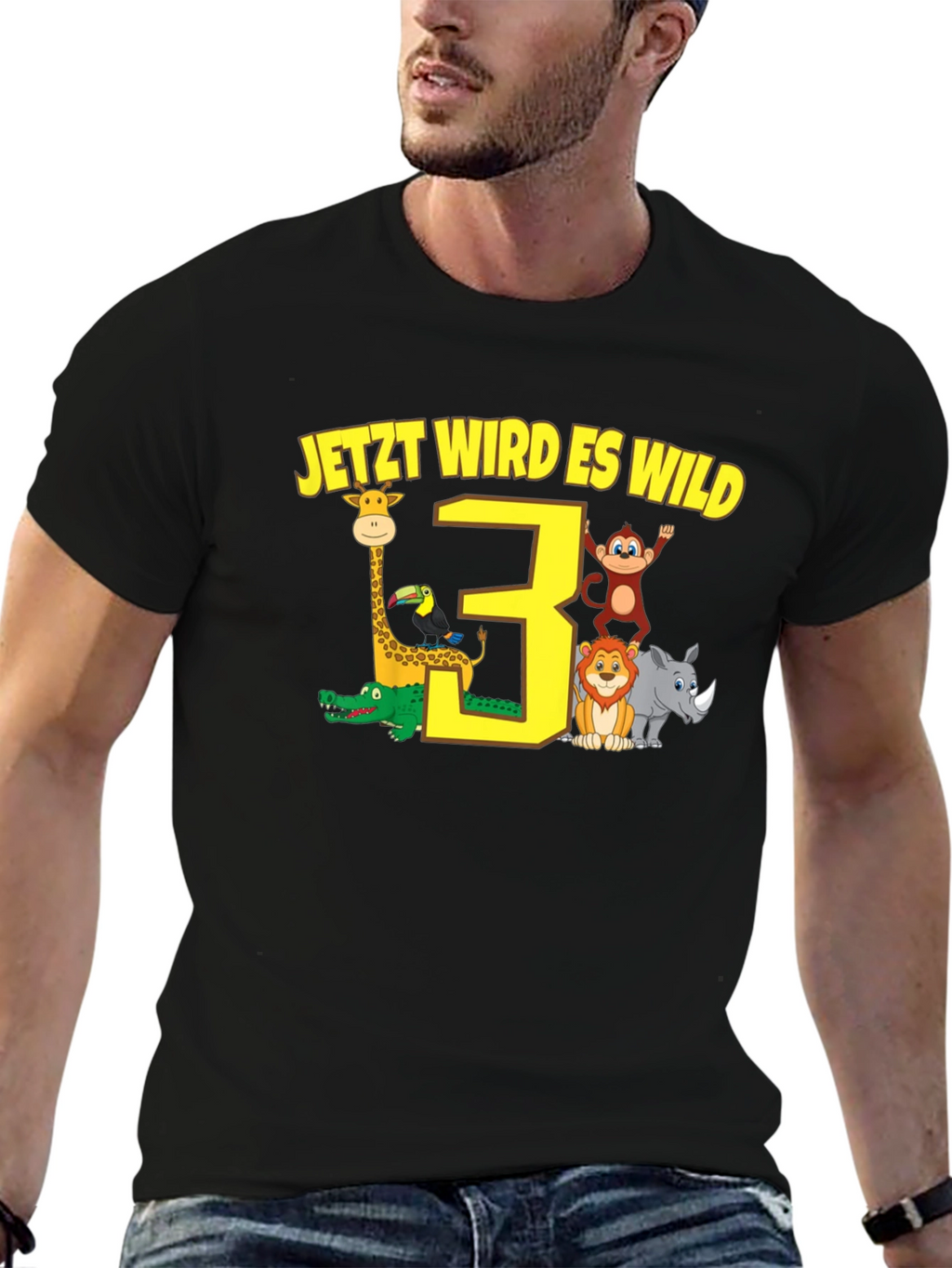 3rd Birthday Safari T-Shirt - Jetzt Wird Es Wild!