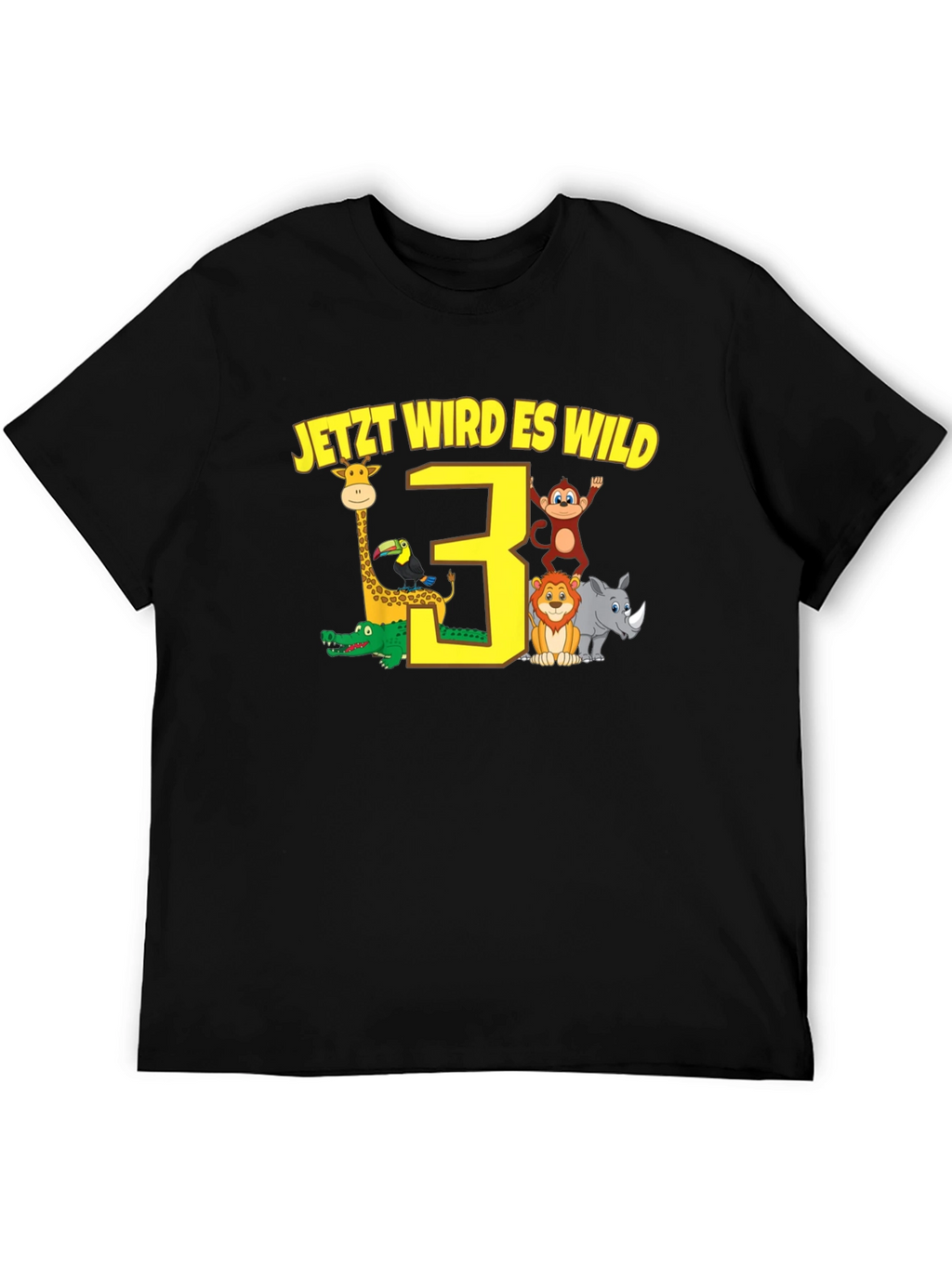 3rd Birthday Safari T-Shirt - Jetzt Wird Es Wild!