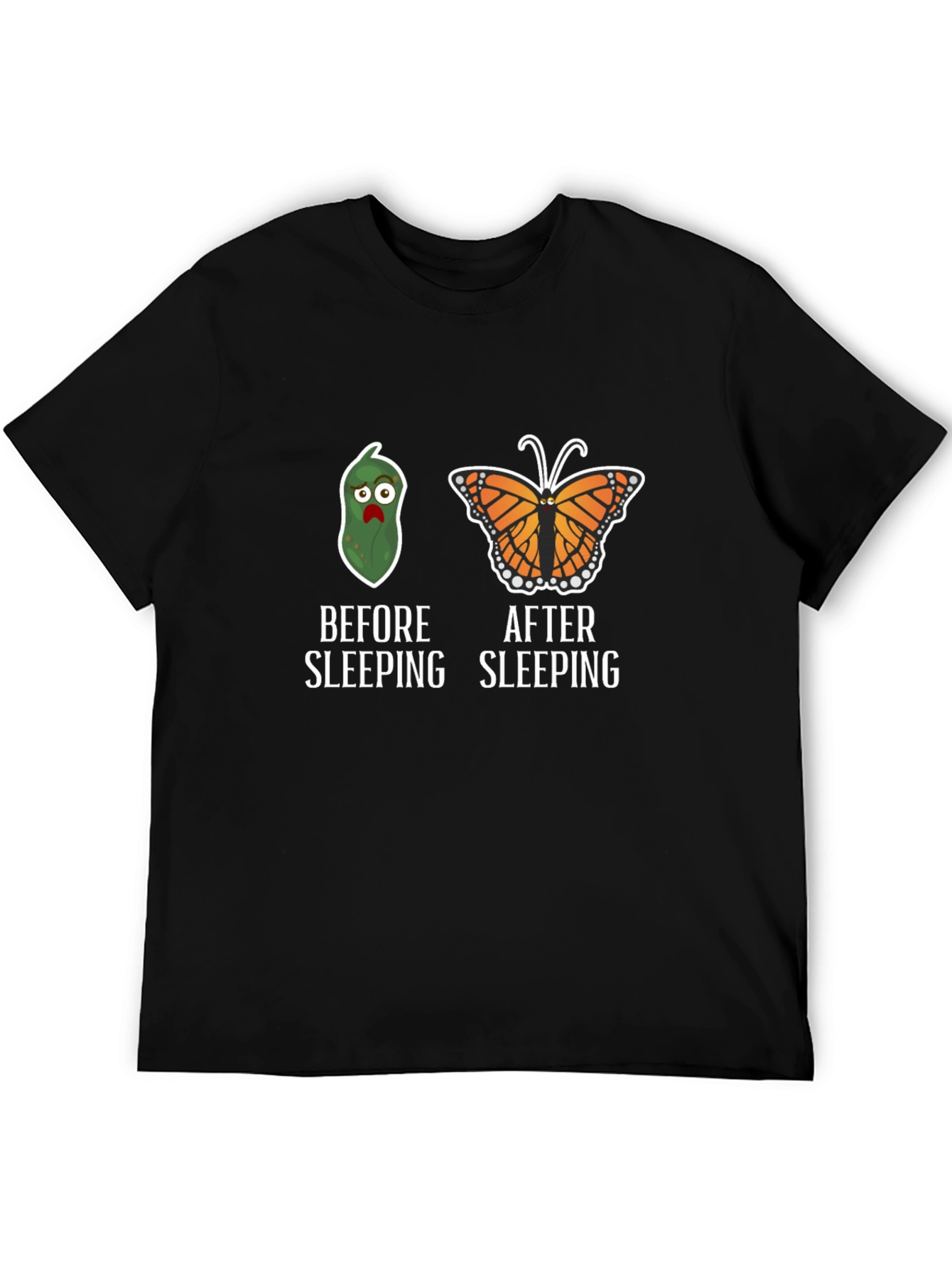 Before & After Sleeping Graphic Tee - Funny & Comfy