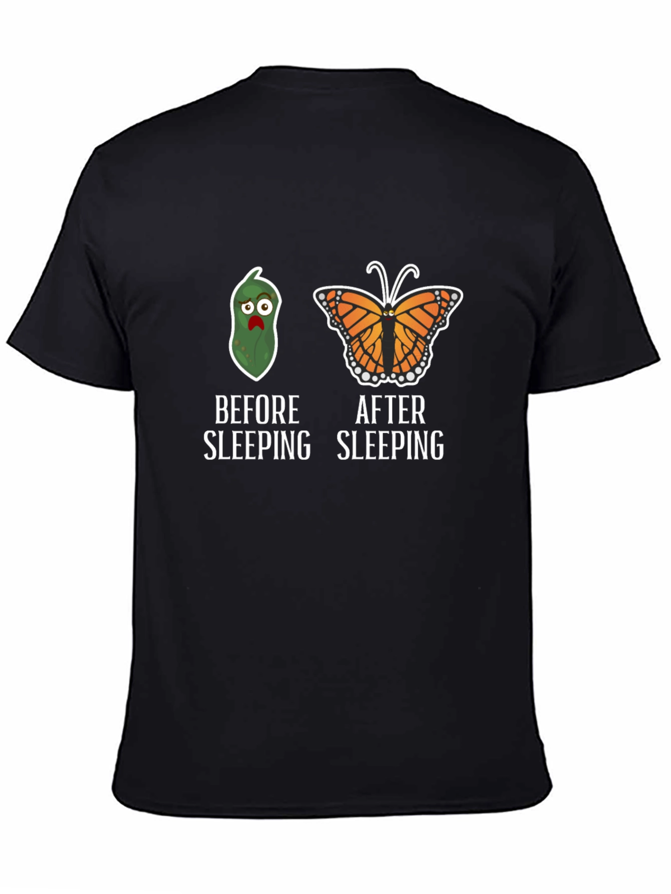 Before & After Sleeping Graphic Tee - Funny & Comfy