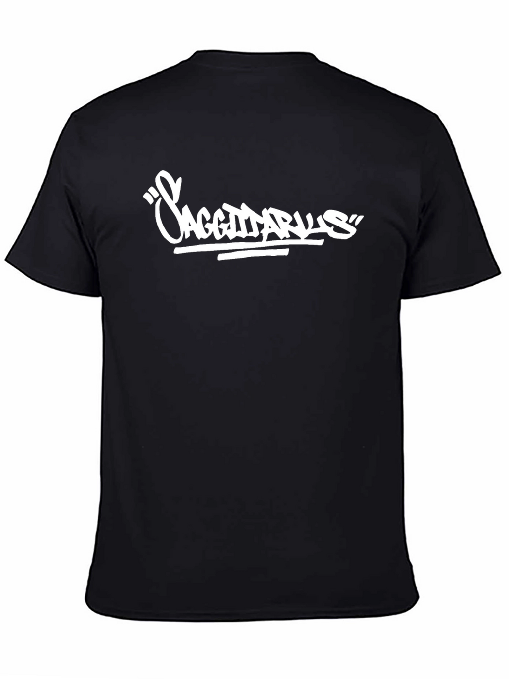 Sagittarius Graphic Tee - Black Cotton Blend