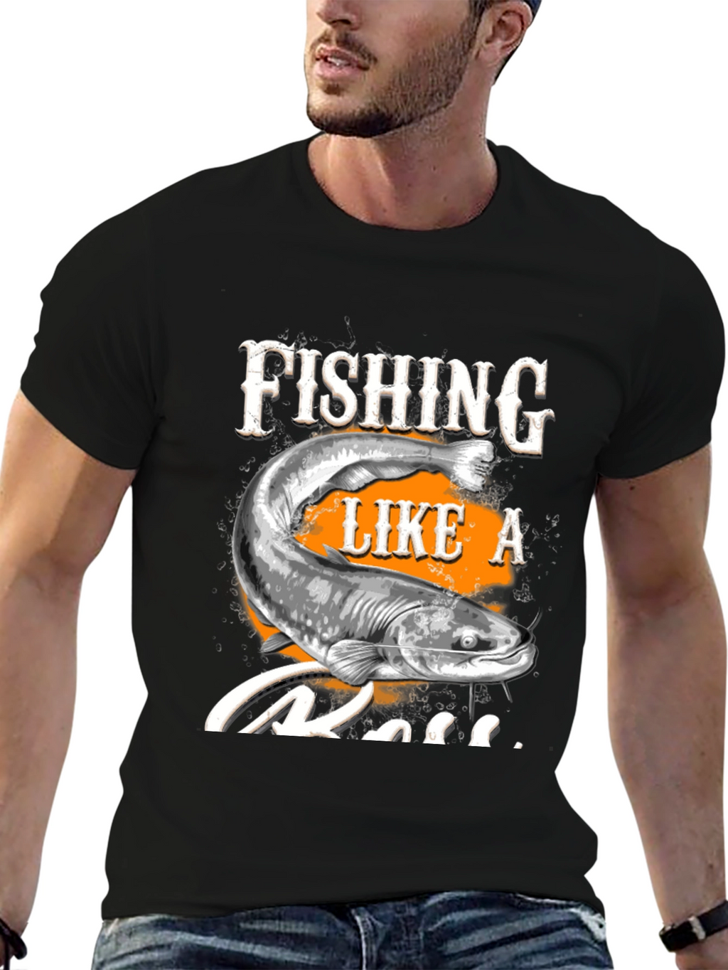 Fishing Like a Boss T-Shirt - Graphic Tee