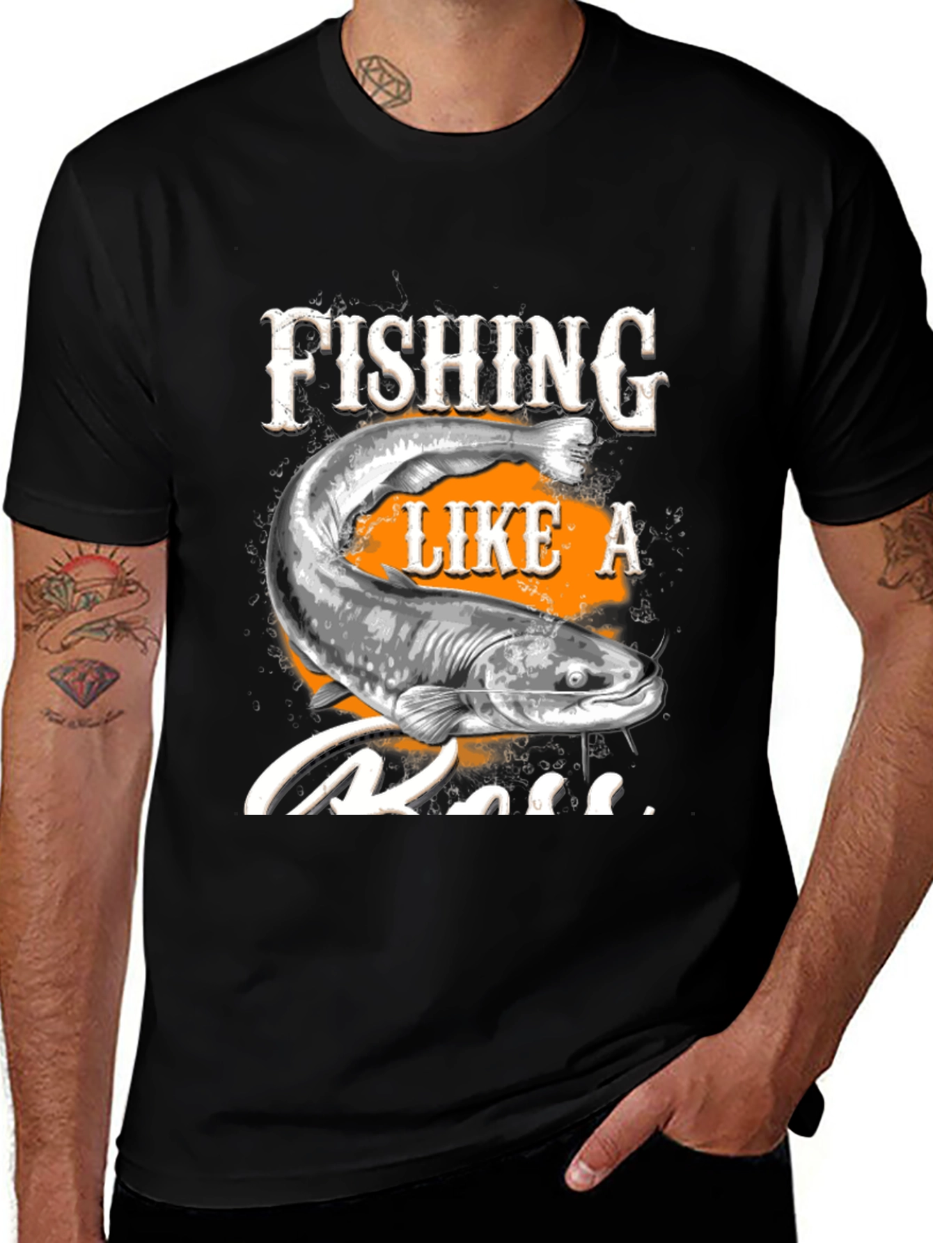 Fishing Like a Boss T-Shirt - Graphic Tee