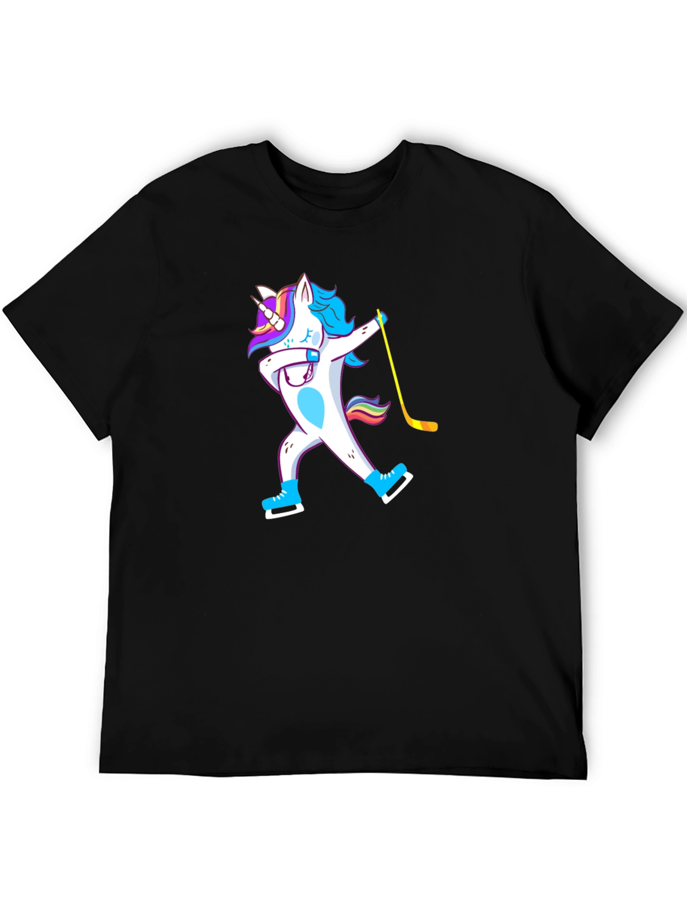 Unicorn Hockey Player T-Shirt Dab Dance Tee