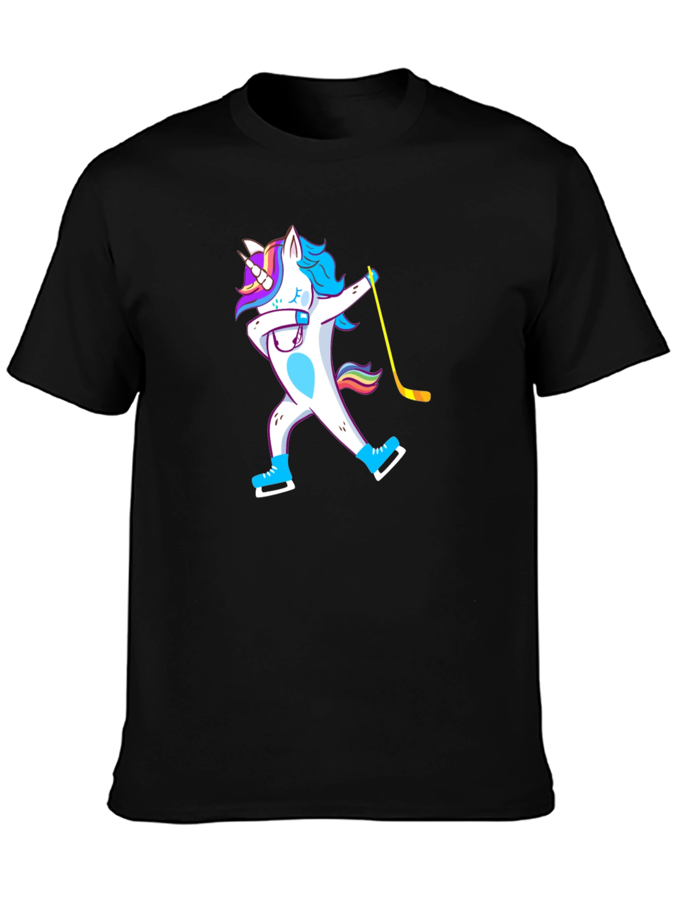 Unicorn Hockey Player T-Shirt Dab Dance Tee