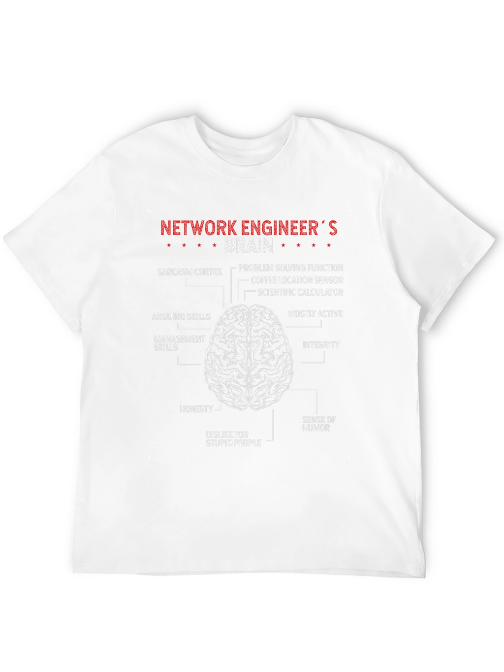 Network Engineer Brain T-Shirt