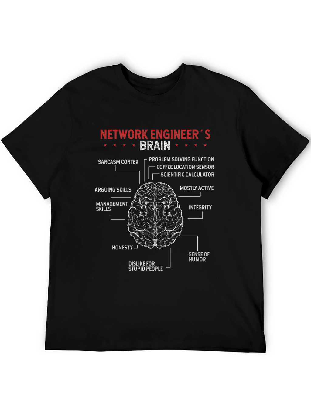 Network Engineer Brain T-Shirt