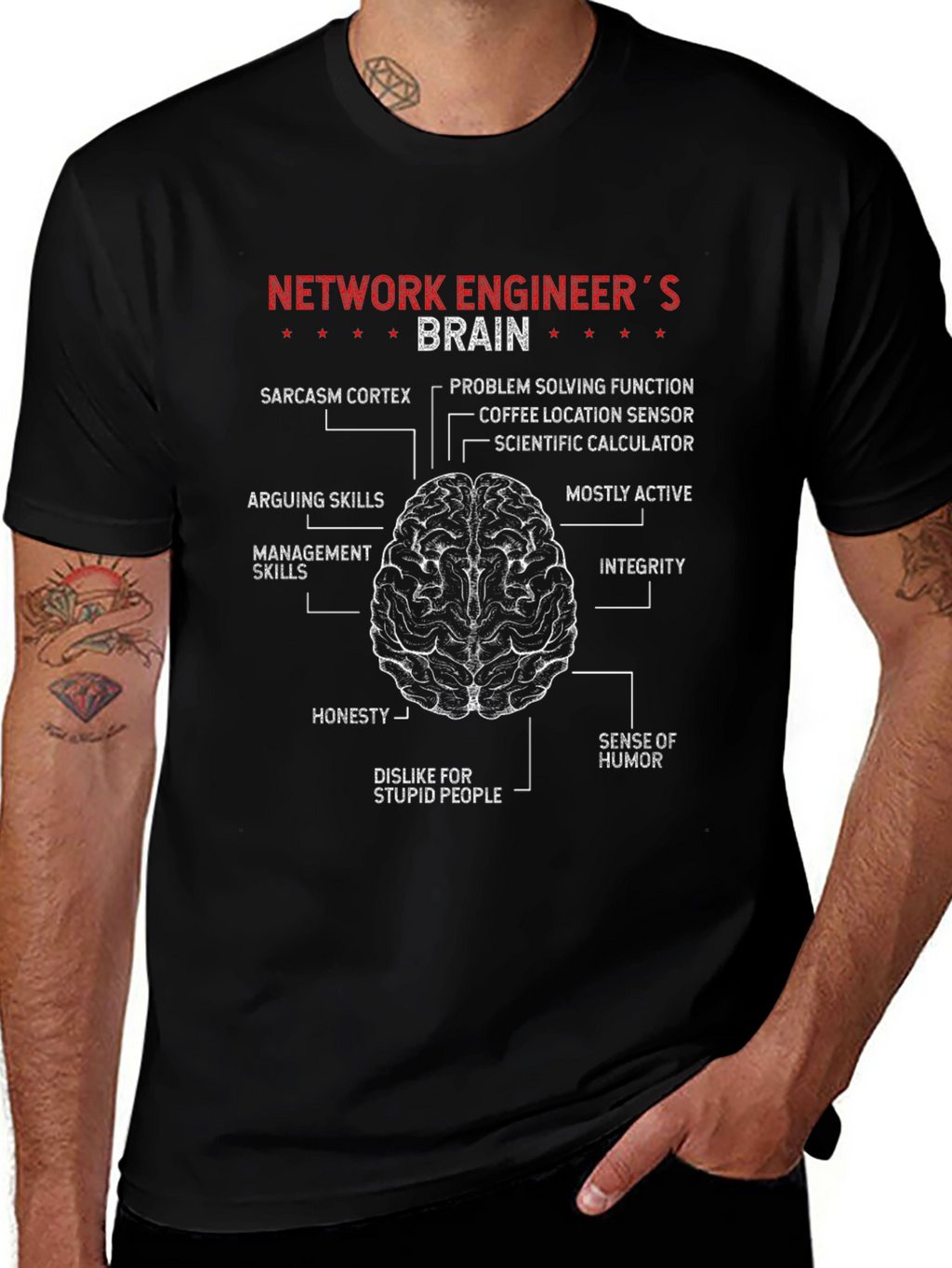 Network Engineer Brain T-Shirt