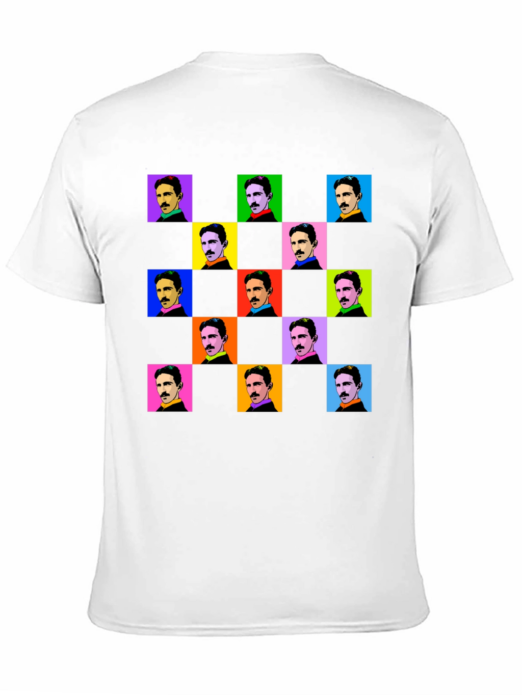 Nikola Tesla Pop Art T-Shirt - Black