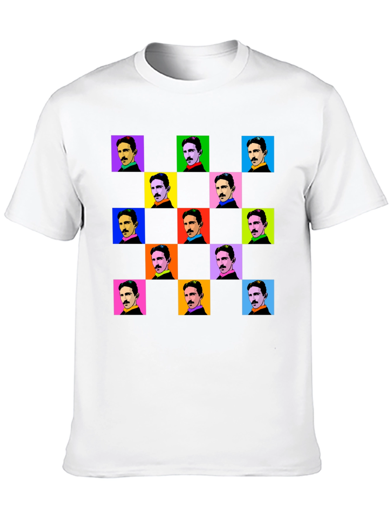 Nikola Tesla Pop Art T-Shirt - Black