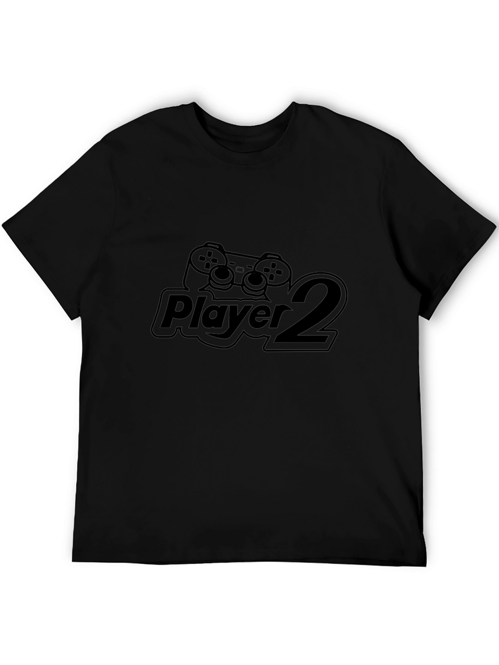 Player 2 Black T-Shirt - Gamer Style