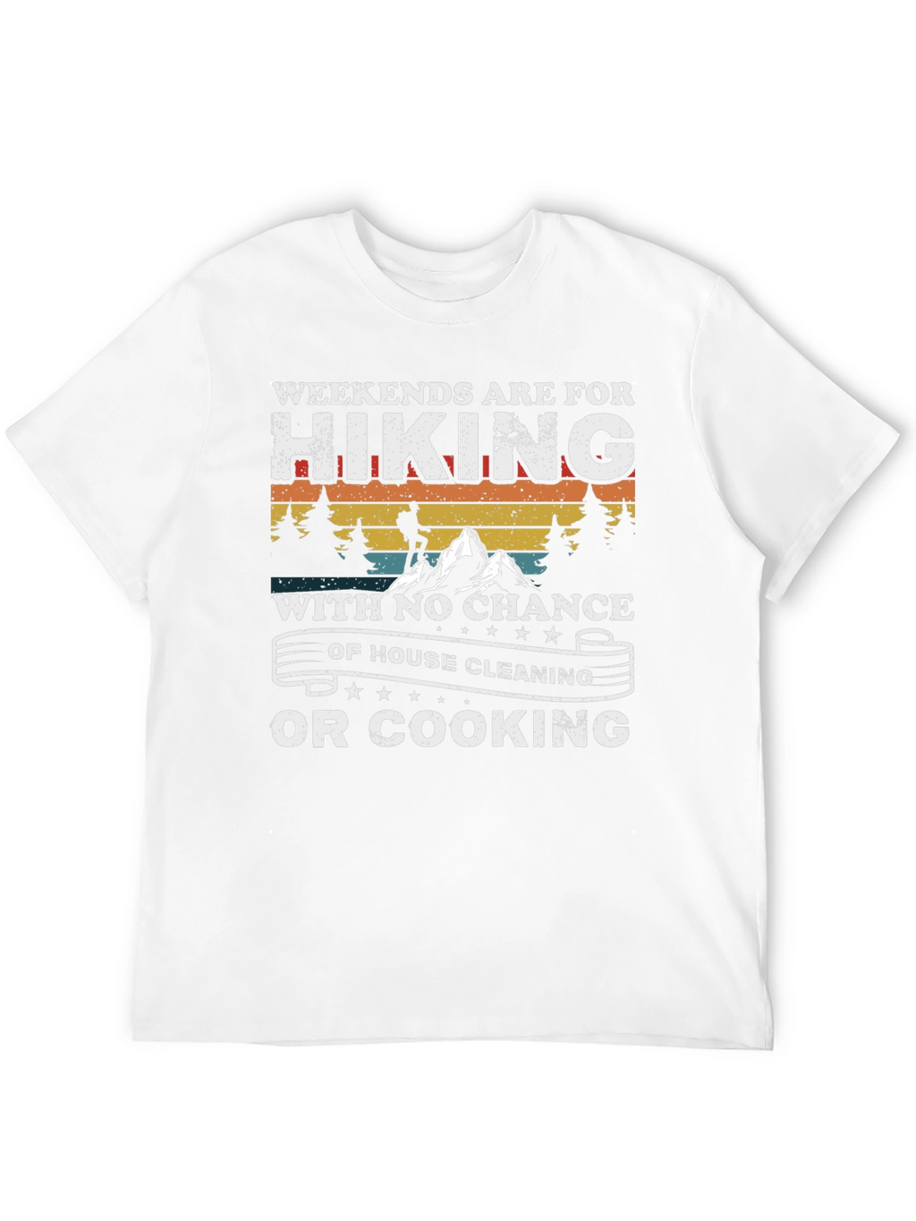 Hiking Weekends Black Graphic Tee