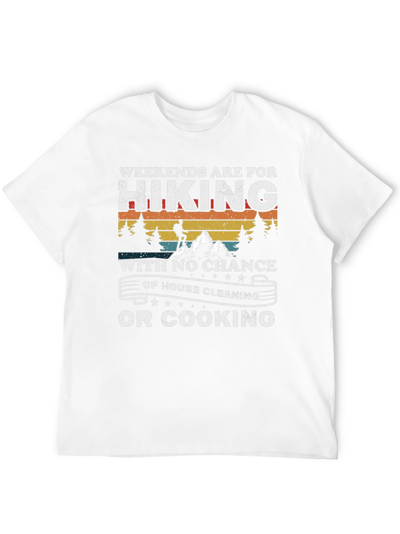 Hiking Weekends Black Graphic Tee