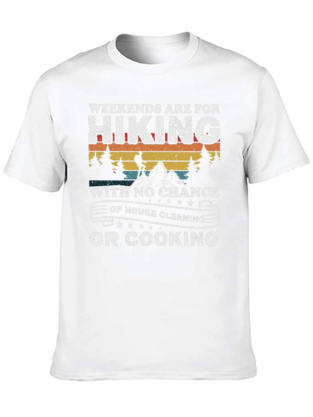 Hiking Weekends Black Graphic Tee