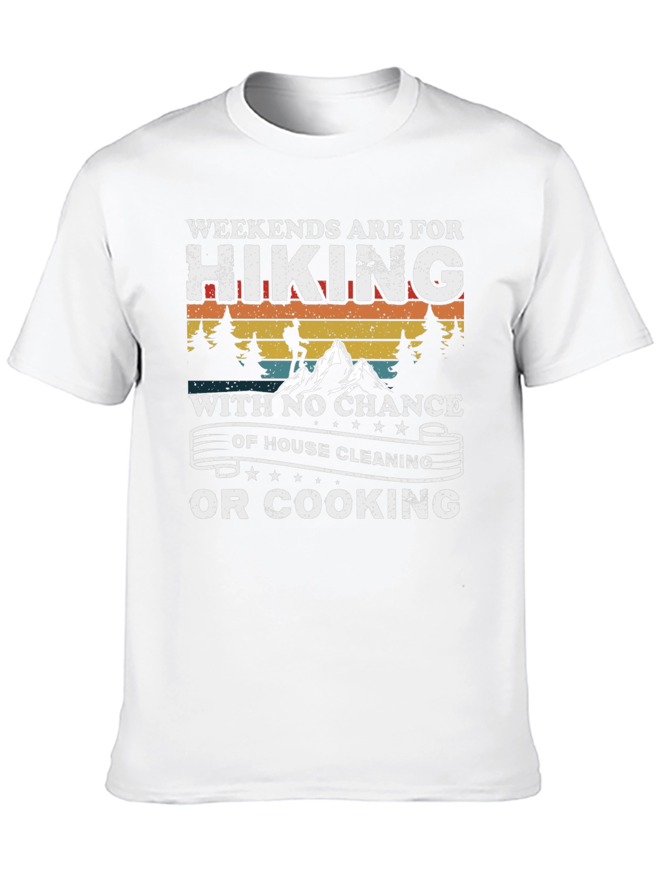 Hiking Weekends Black Graphic Tee