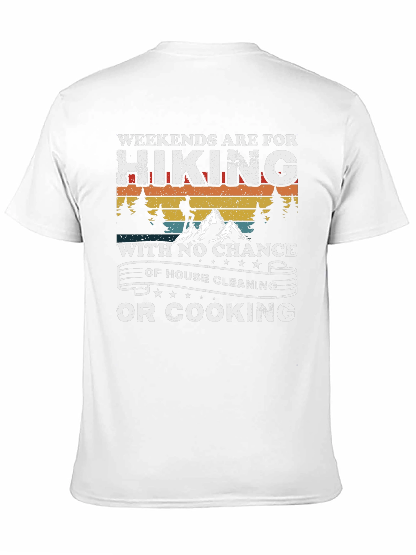 Hiking Weekends Black Graphic Tee