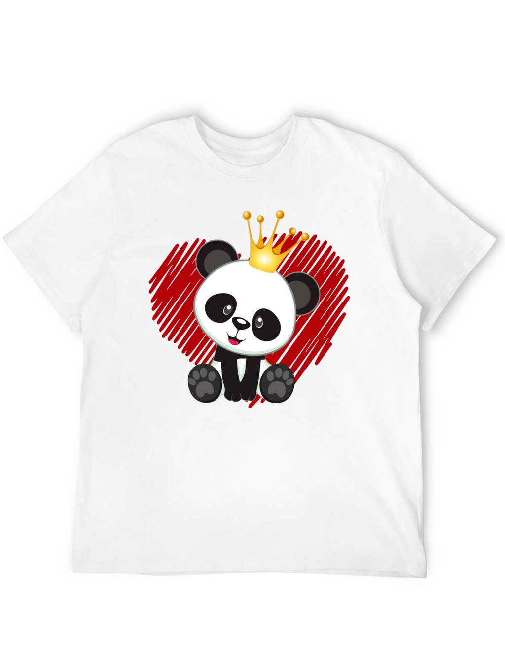 Panda King T-Shirt - Cute Bear Graphic Tee