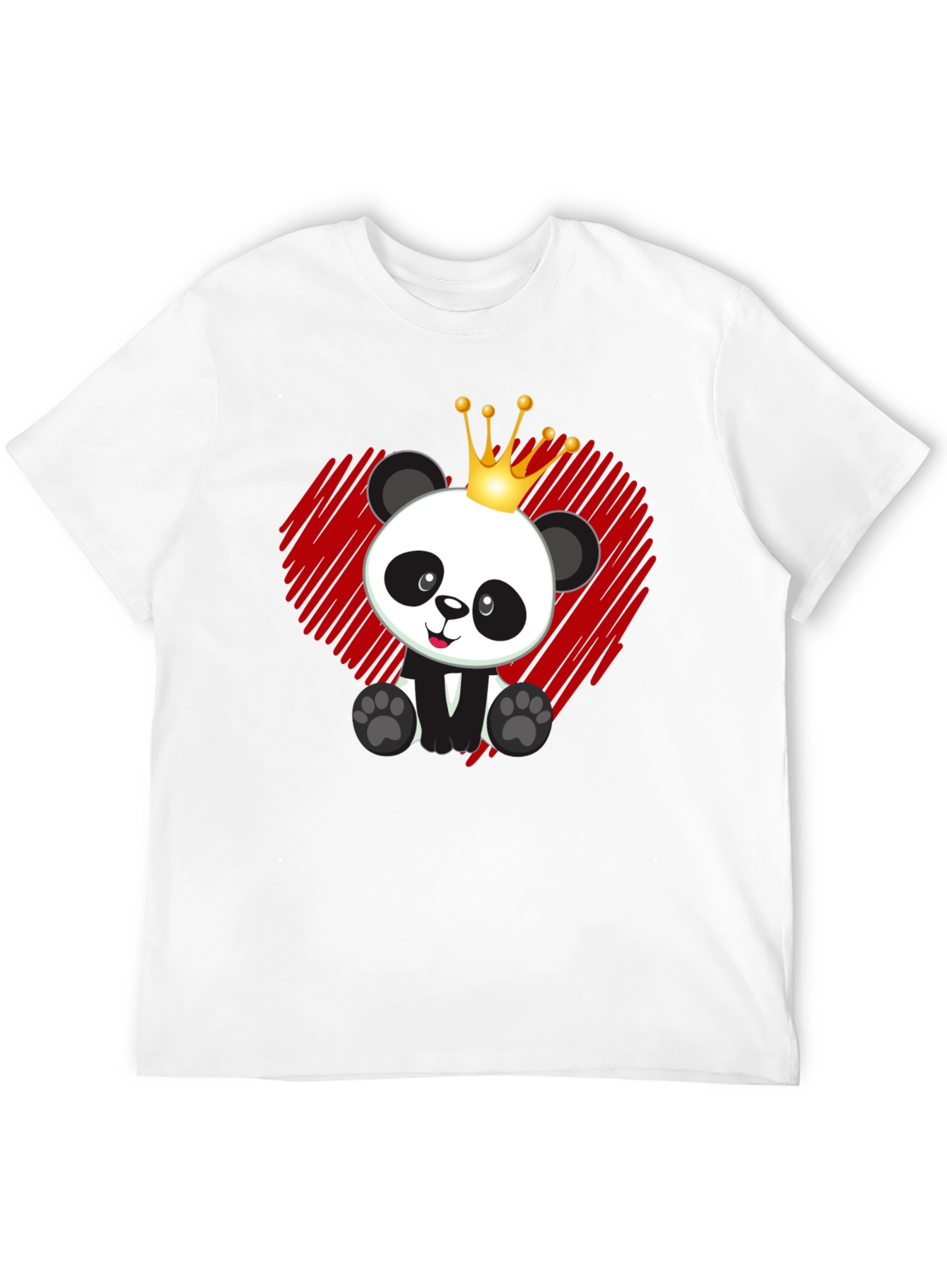 Panda King T-Shirt - Cute Bear Graphic Tee