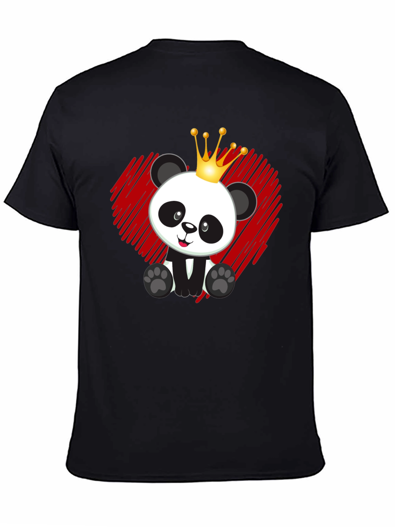 Panda King T-Shirt - Cute Bear Graphic Tee