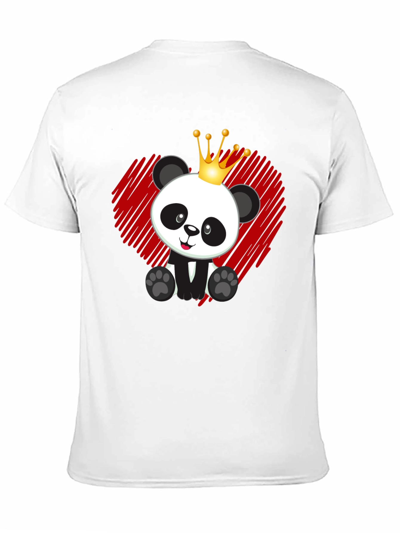 Panda King T-Shirt - Cute Bear Graphic Tee