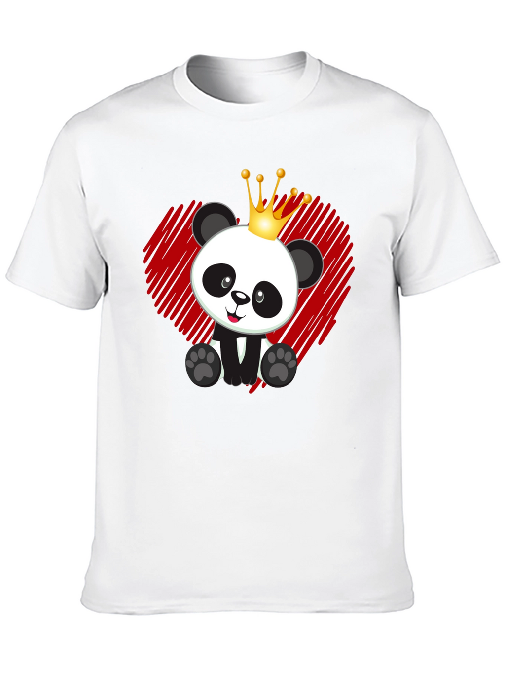 Panda King T-Shirt - Cute Bear Graphic Tee