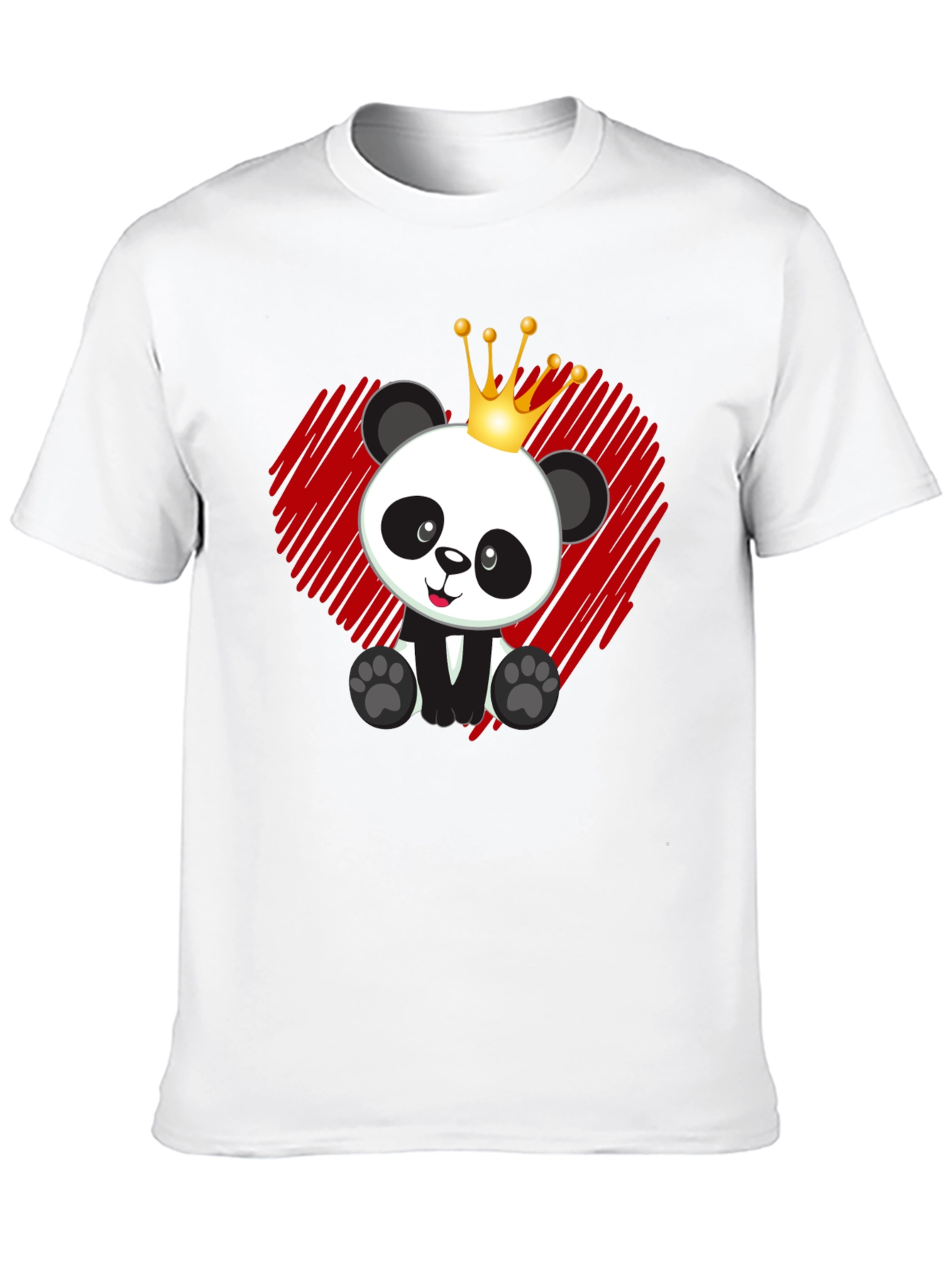 Panda King T-Shirt - Cute Bear Graphic Tee