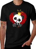 Panda King T-Shirt - Cute Bear Graphic Tee