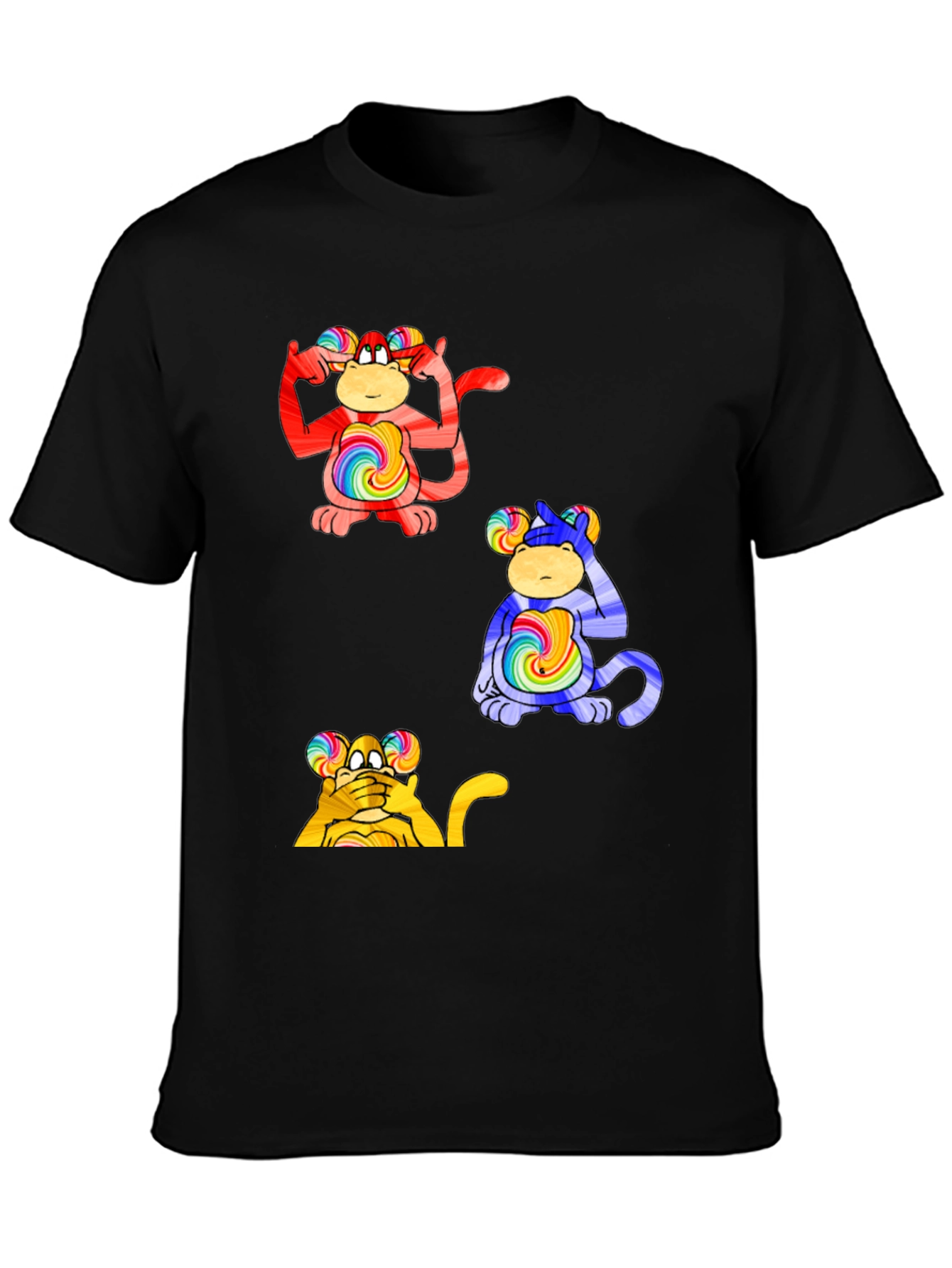 Funky Monkey Tee - Hear Think See No Evil
