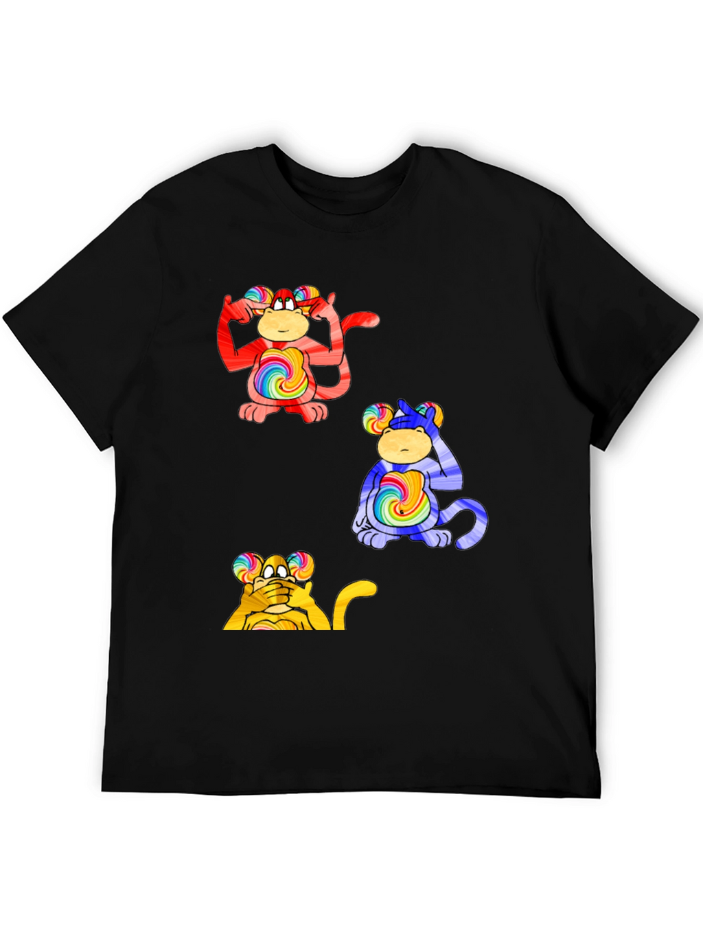 Funky Monkey Tee - Hear Think See No Evil
