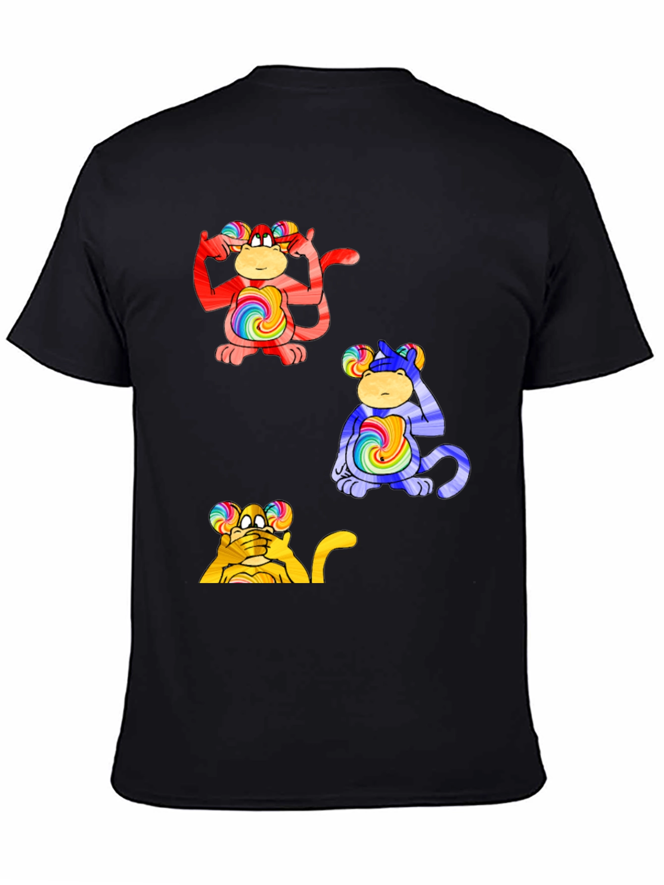 Funky Monkey Tee - Hear Think See No Evil