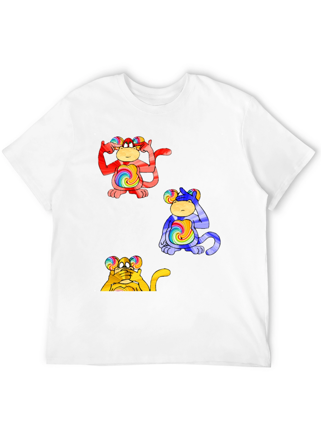 Funky Monkey Tee - Hear Think See No Evil