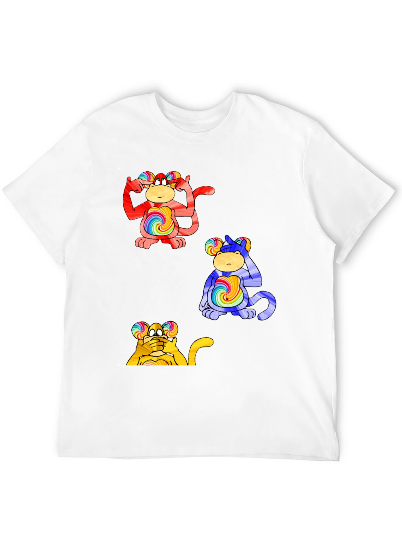 Funky Monkey Tee - Hear Think See No Evil