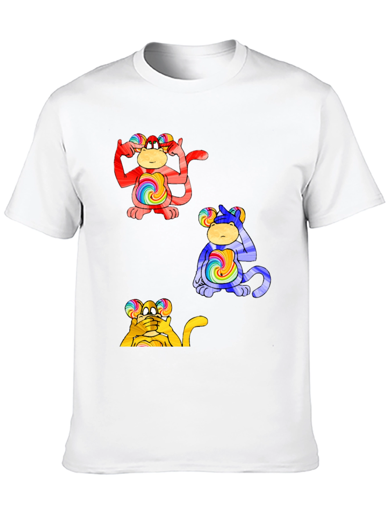 Funky Monkey Tee - Hear Think See No Evil