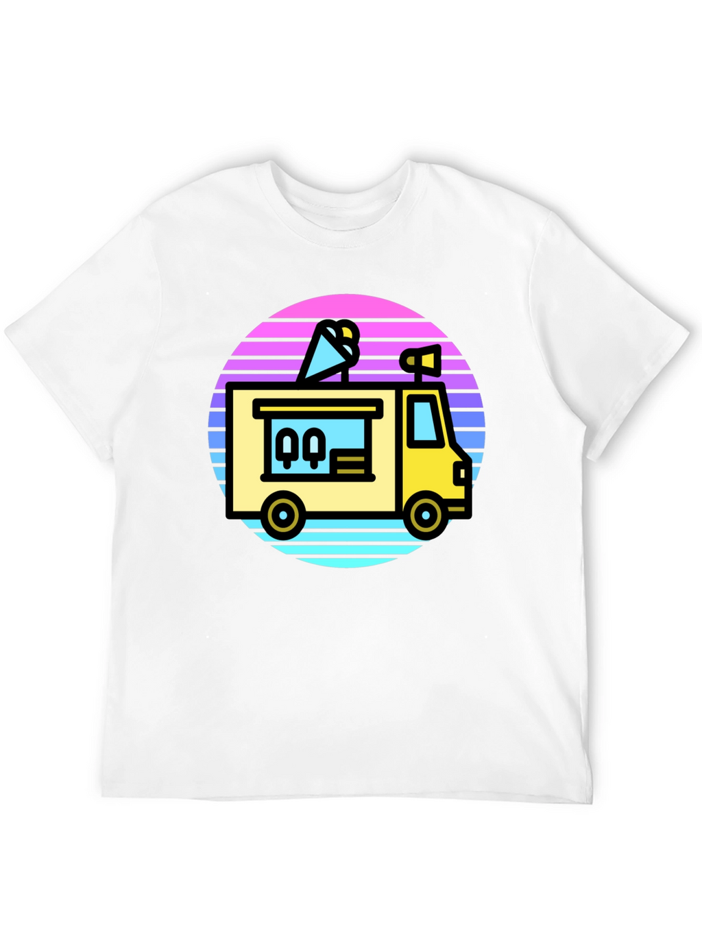 Retro Ice Cream Truck Graphic Tee