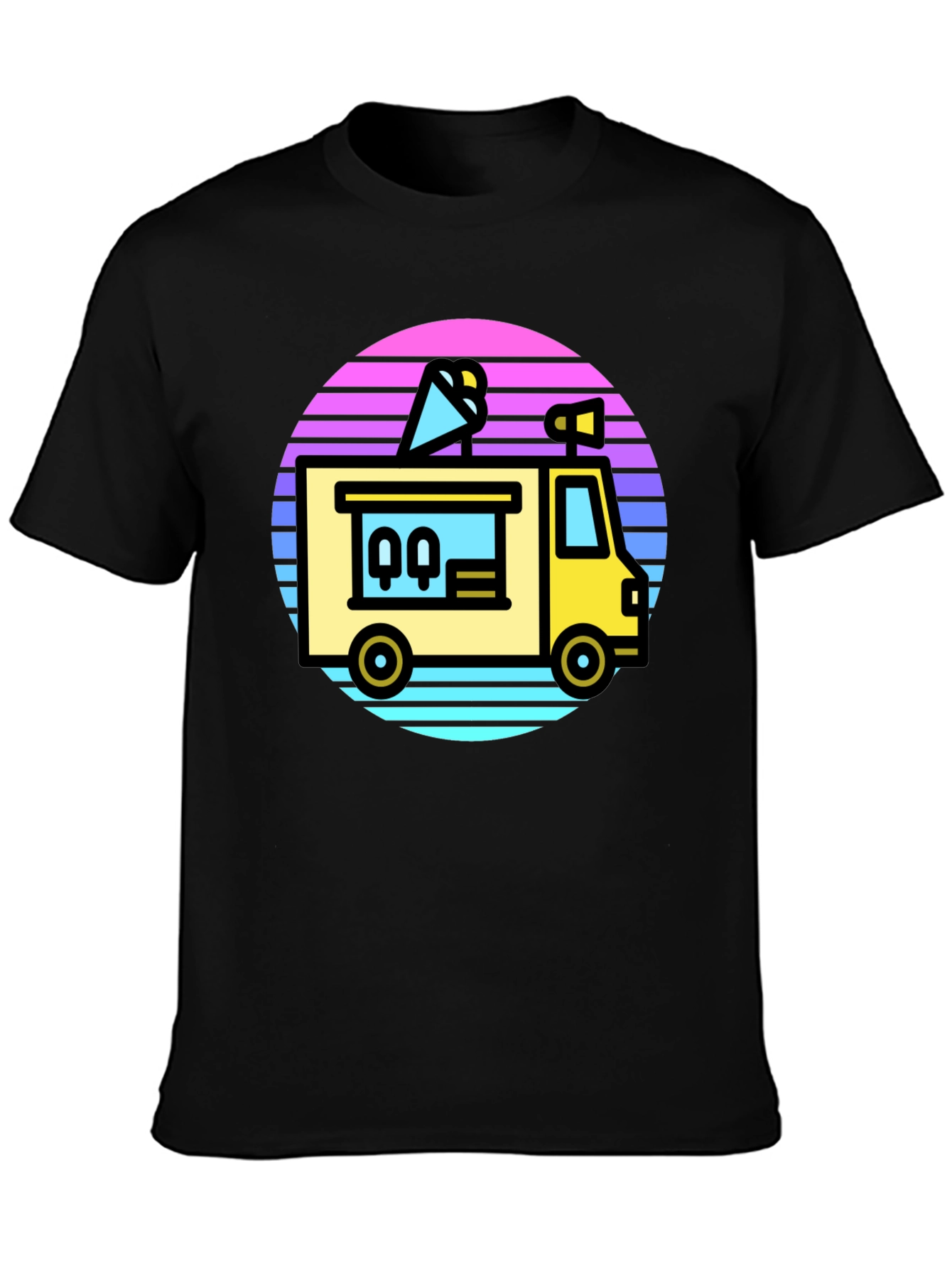 Retro Ice Cream Truck Graphic Tee